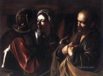 Caravaggio Painting - La negación de San Pedro Caravaggio
